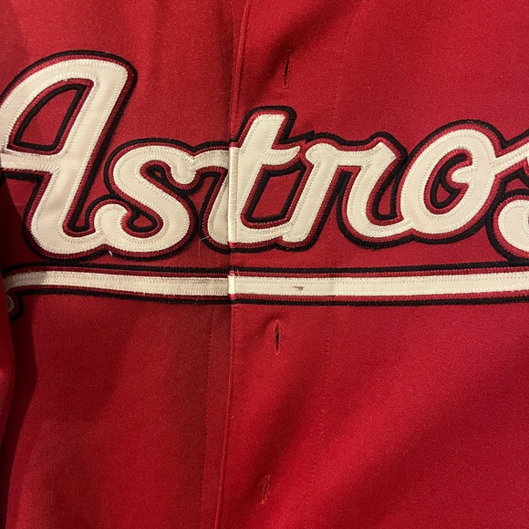 Houston Astros Roy Oswalt #44 Majestic Red Baseball Jersey - Picture 3 of 7